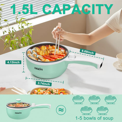 DEZIN hot pot electric pot interior non-stick surface for easy cleanup
