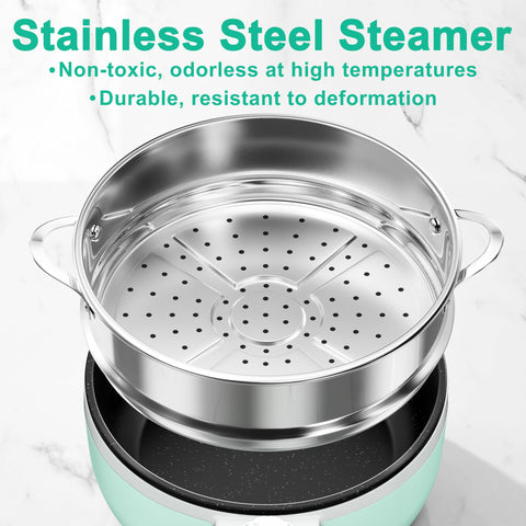 DEZIN hot pot electric steamer attachment for healthy steaming