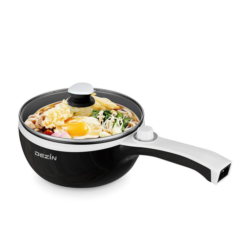 Dezin hot pot electric upgraded non-stick surface for easy sauté and cleanup.