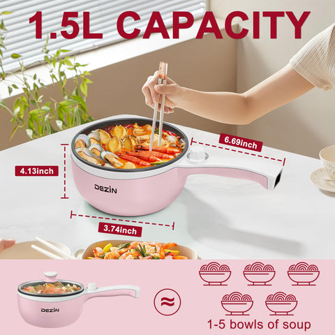 DEZIN hot pot portable dorm use ideal for small spaces and on-the-go meals.