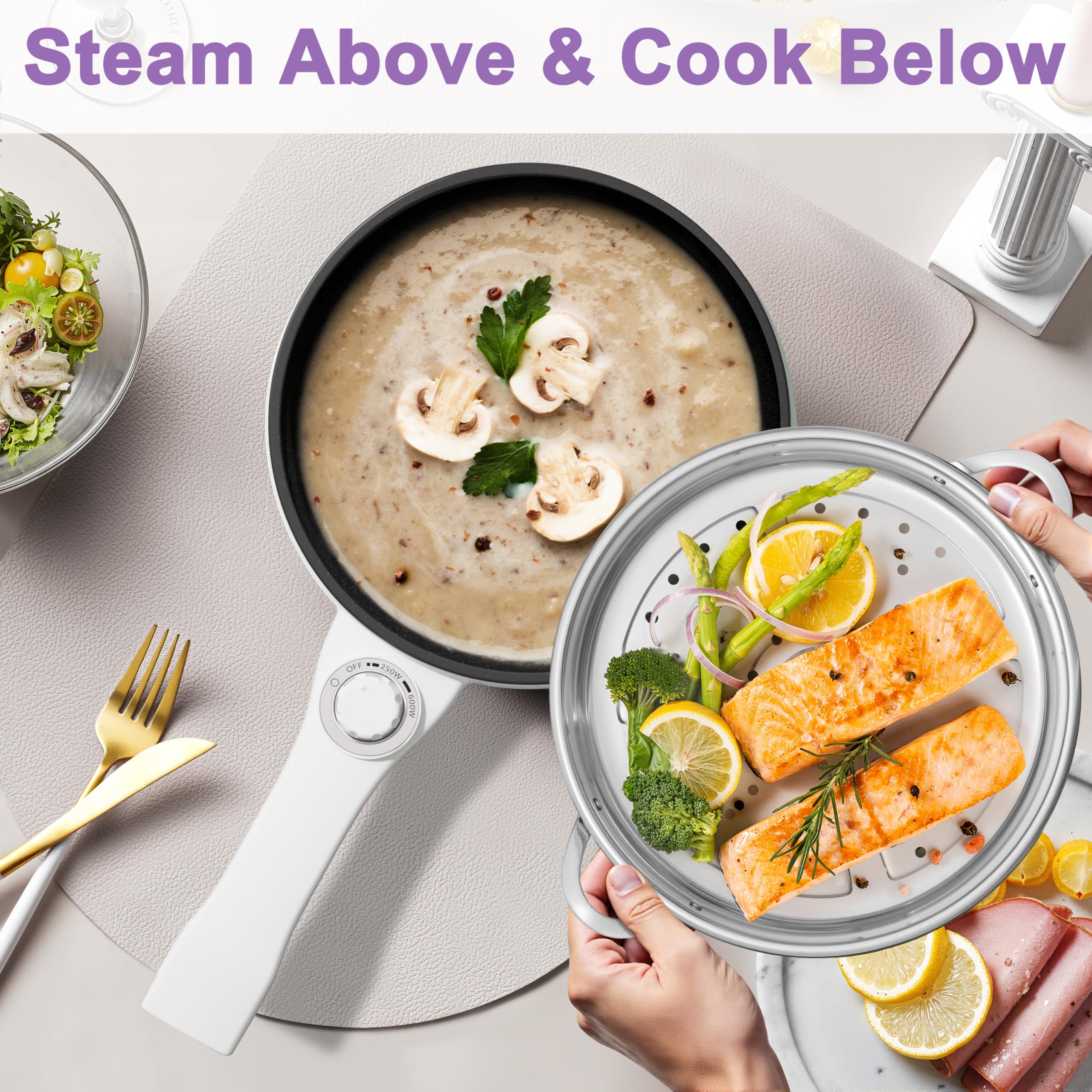 DEZIN 1.5L capacity pot ideal for solo meals while traveling