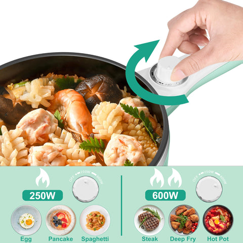 DEZIN hot pot with non-stick inner liner eases cleaning