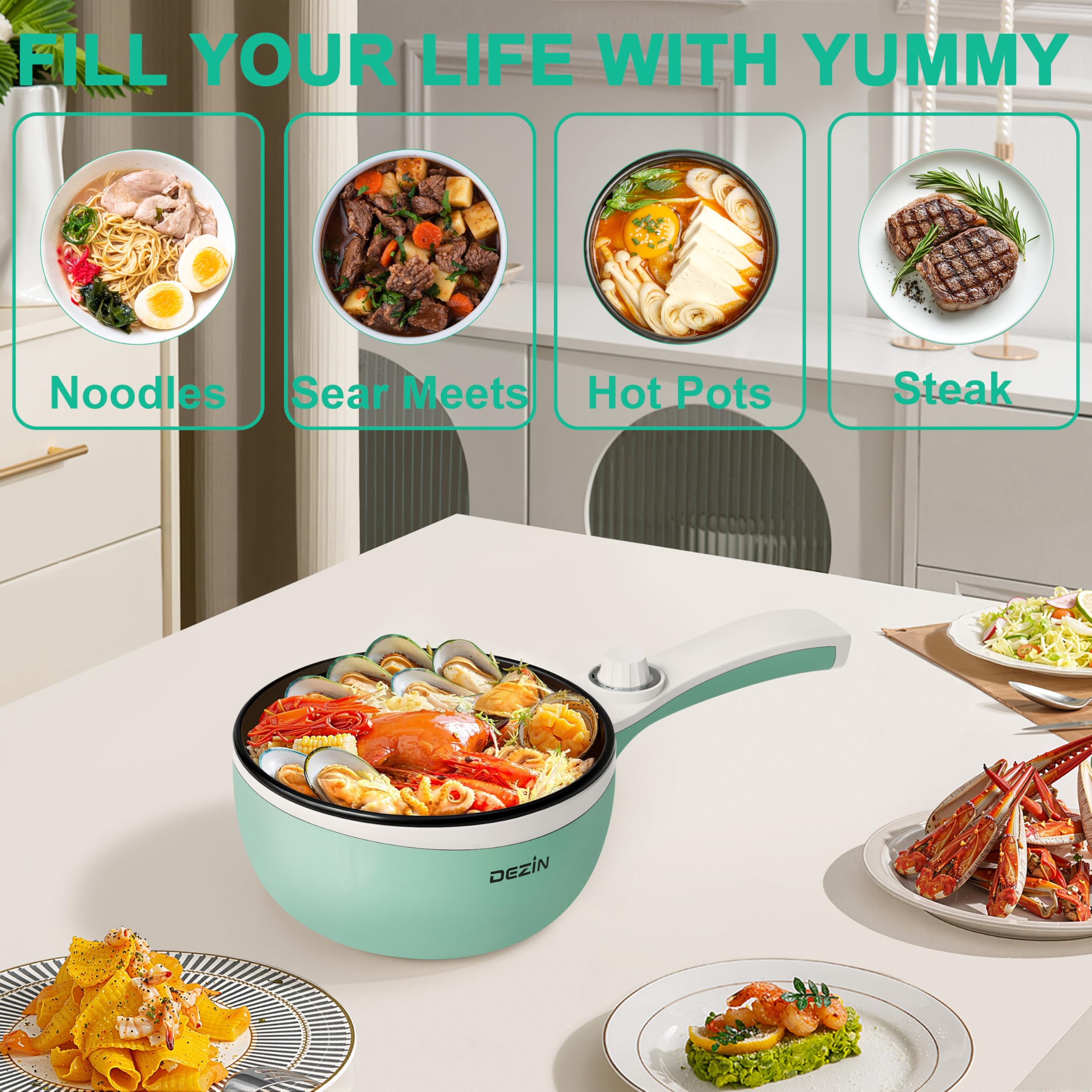 DEZIN safety features include overheat and boil-dry protection