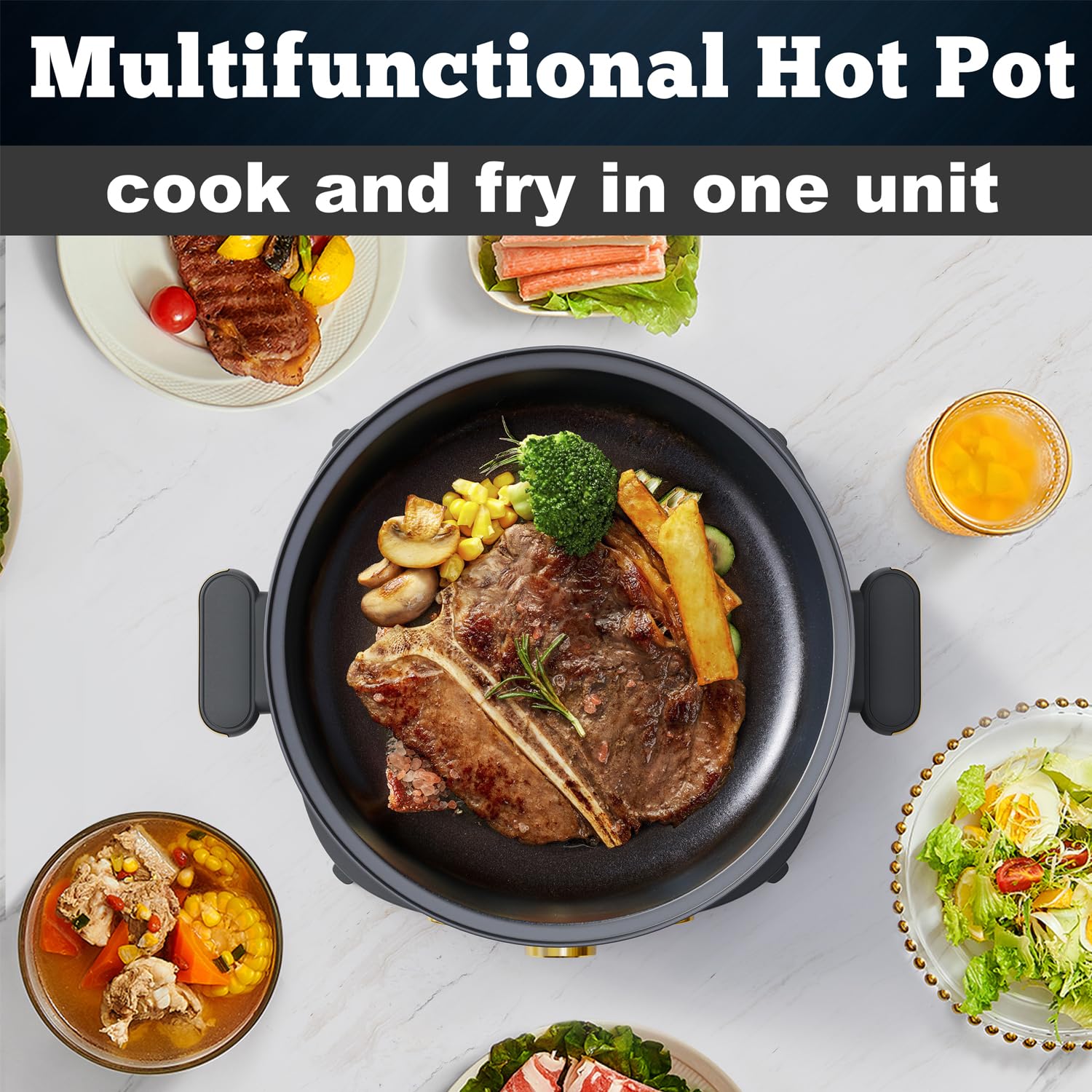 DEZIN safety features: anti-scalding handles and non-slip feet.