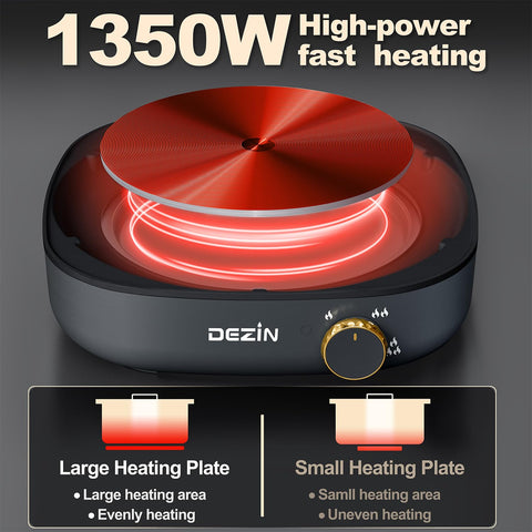 DEZIN tempered glass lid allows monitoring.