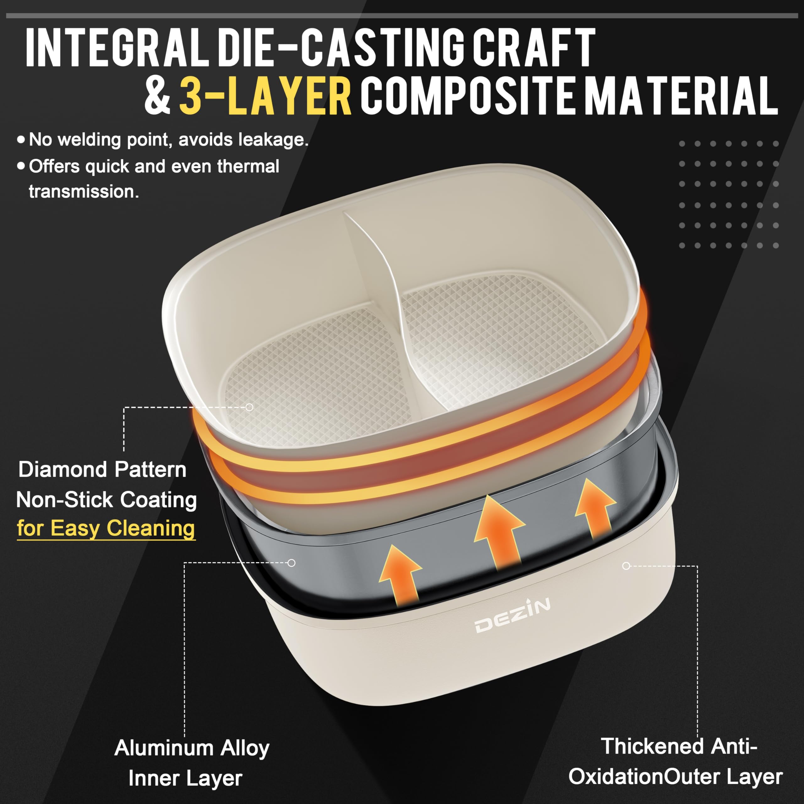 DEZIN Shabu Shabu Pot removable pot design for easy cleaning and storage