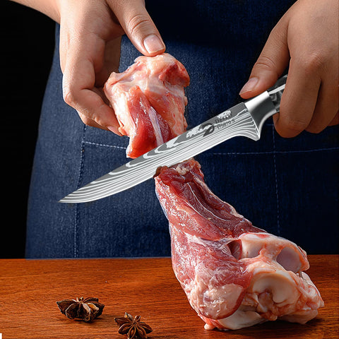 Dfito 7 inch santoku knife versatile all purpose prep.