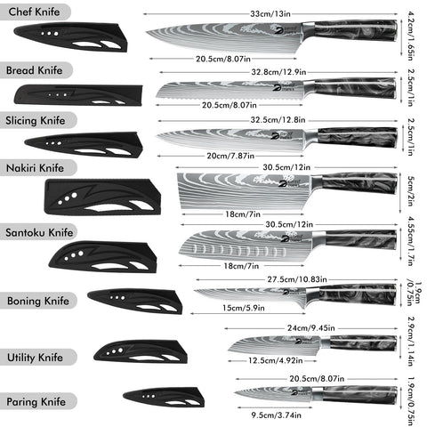 Dfito 8 inch chef knife blade ready for precise chopping.