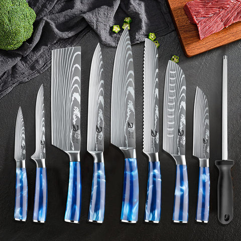 Dfito professional kitchen knife set assembled for versatile culinary tasks