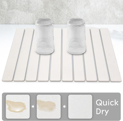 DFJKJUU stone drying mat collapsible for easy drawer storage