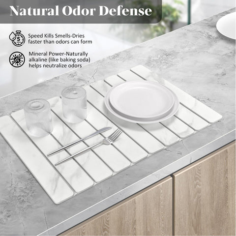 DFJKJUU folding stone mat demonstrates compact storage when not in use.