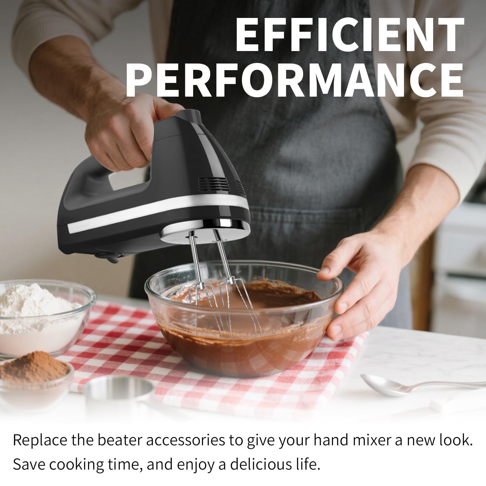 Dfnidy 6-pack attachments for KitchenAid KHM series versatility