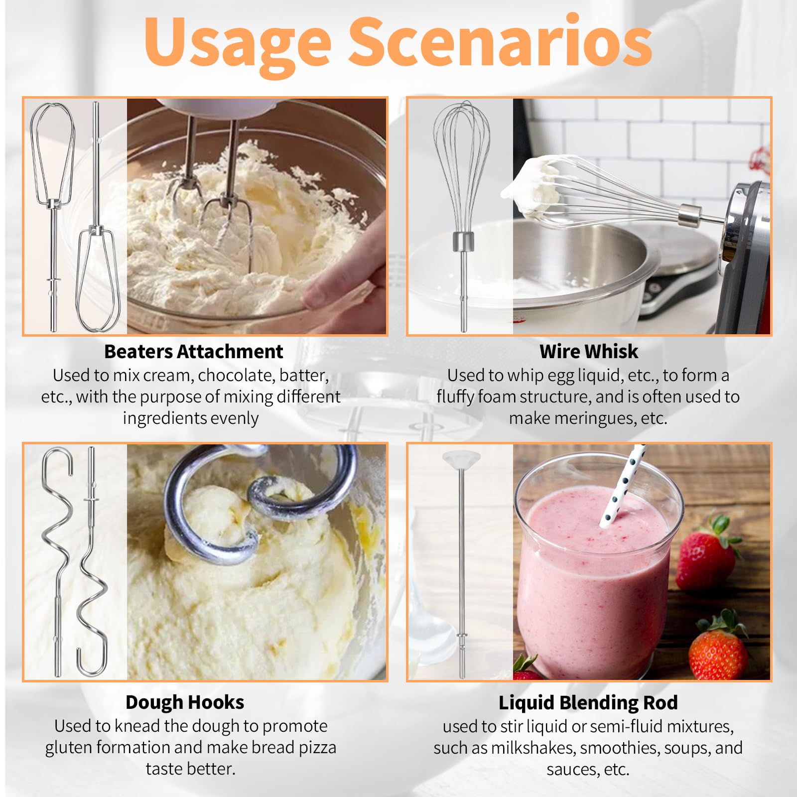 Dfnidy KHM dough hook 2 for smooth dough texture