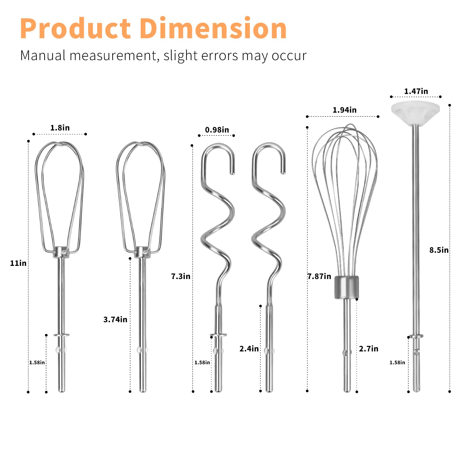 Dfnidy KHM right turbo beater ensures consistent cream and egg whites