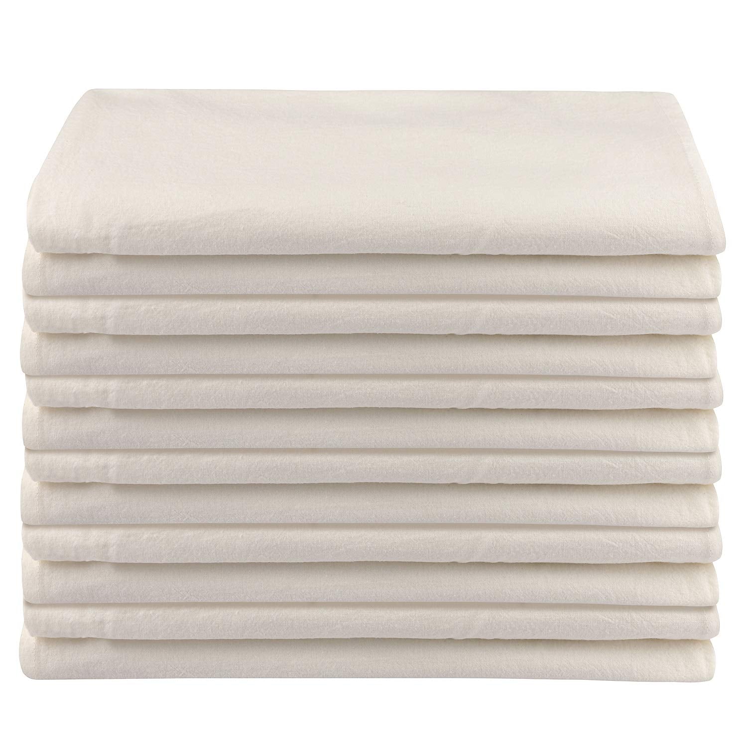 DG Collections flour sack towel drying glass—lint-free shine and streak-free drying.