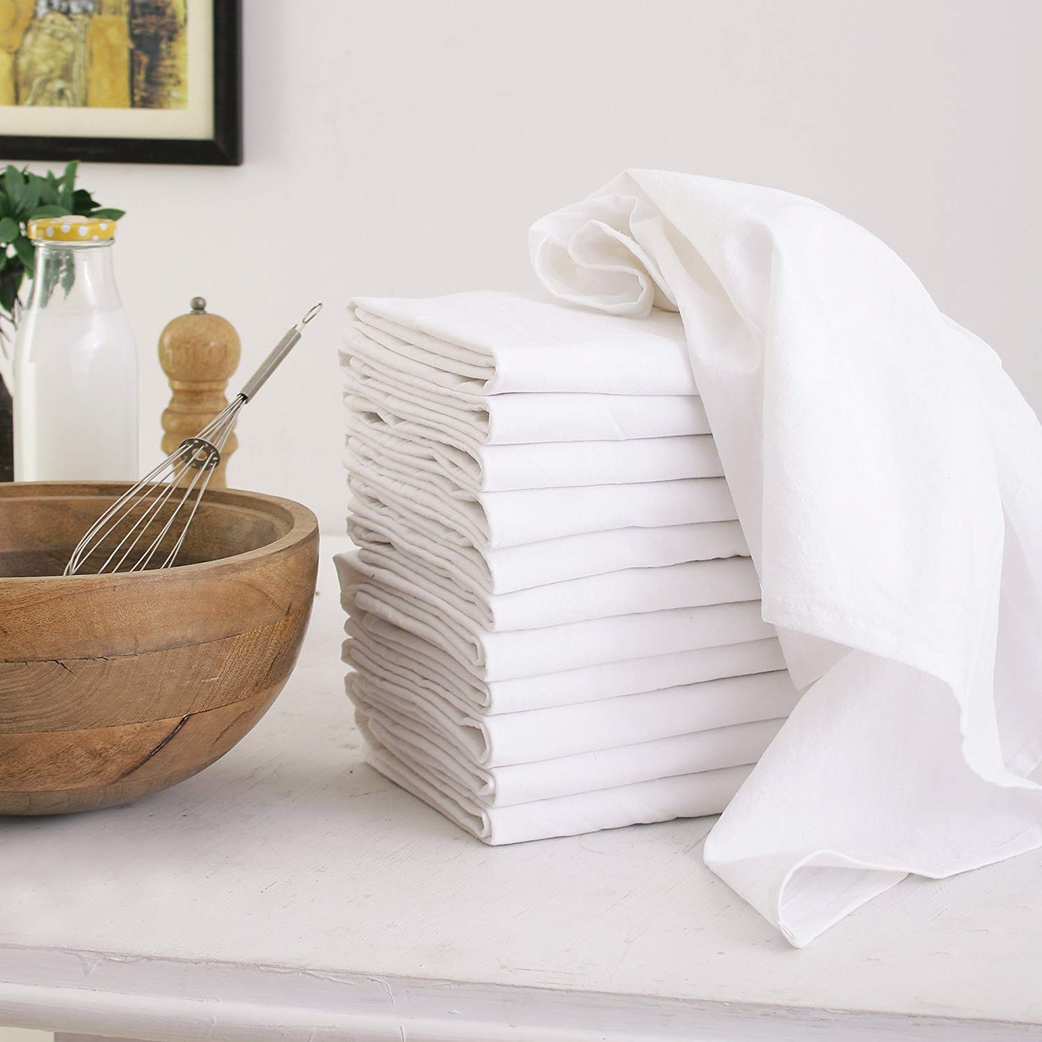 DG Collections flour sack towels embroidery-ready surface for clean stitching