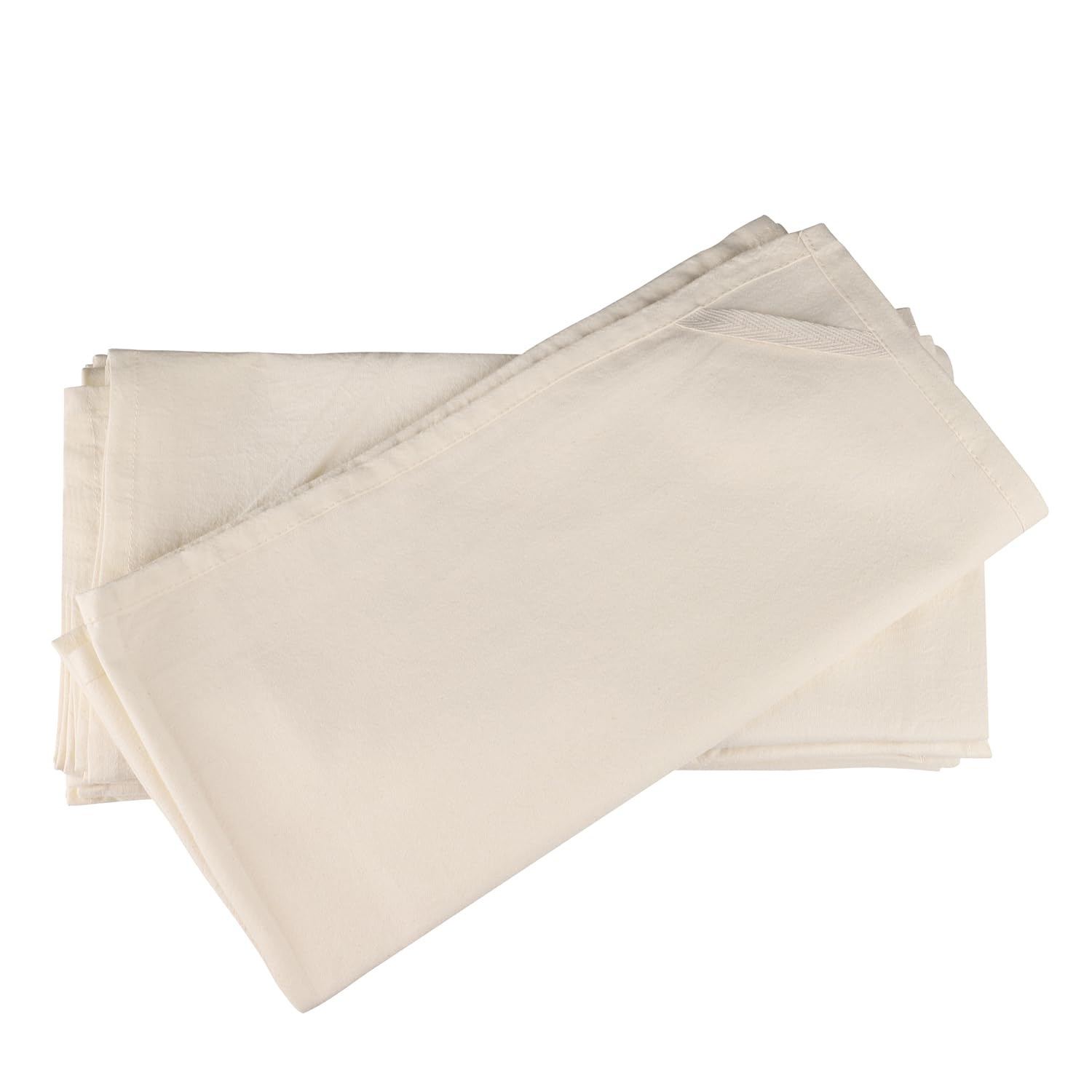 DG Collections flour sack towels pack—natural color, durable hems for versatile uses.