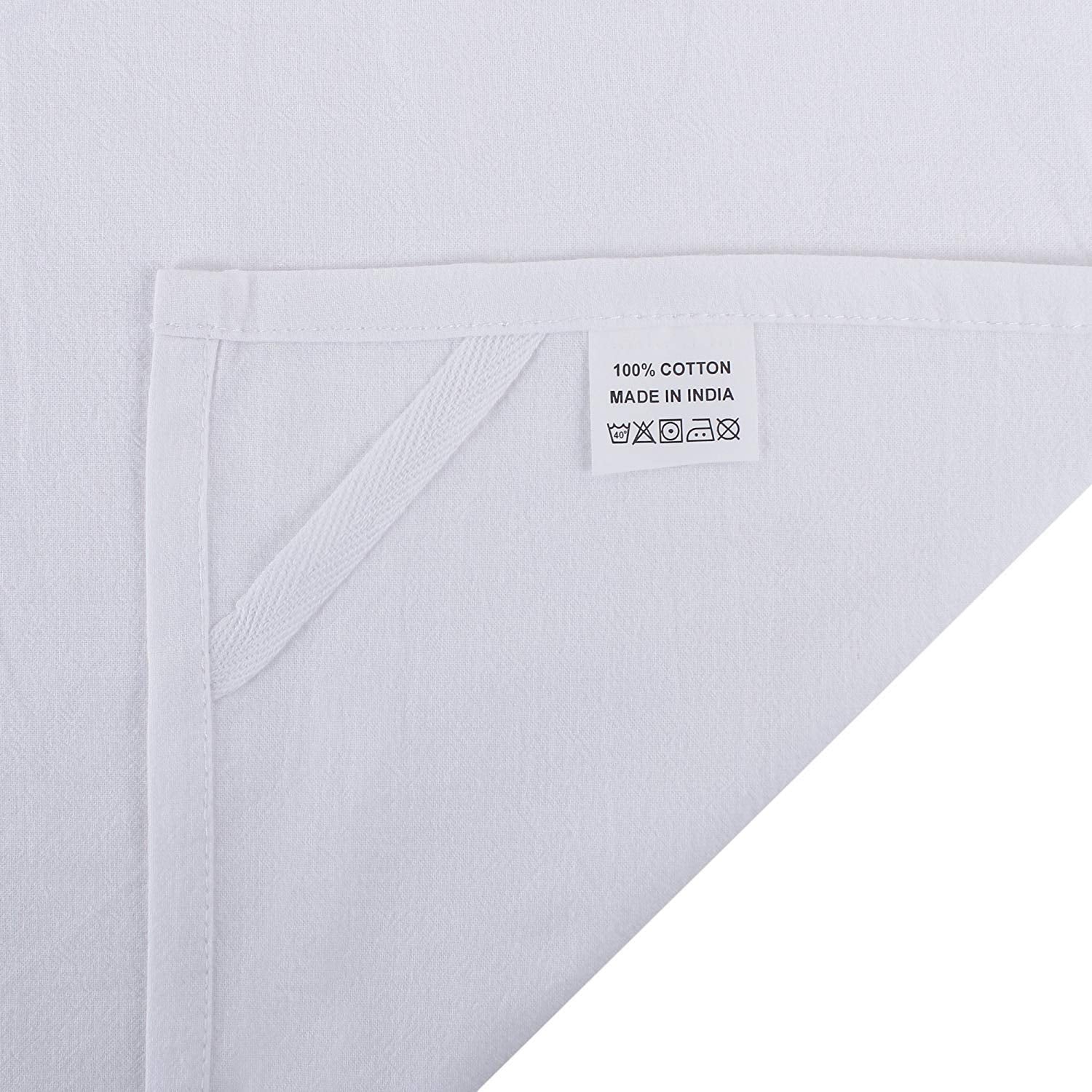 DG Collections flour sack towels hanging loop for easy drying and storage