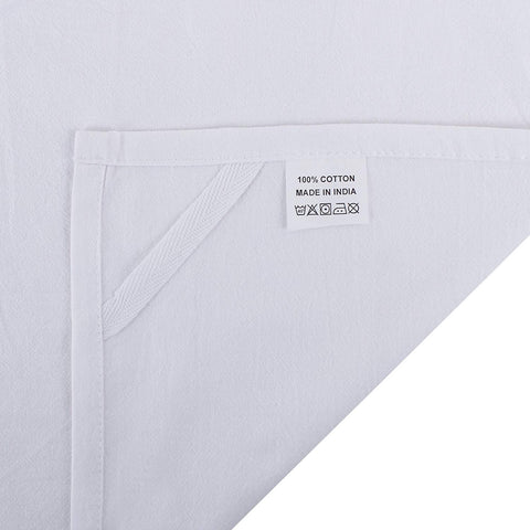 DG Collections flour sack towels hanging loop for easy drying and storage