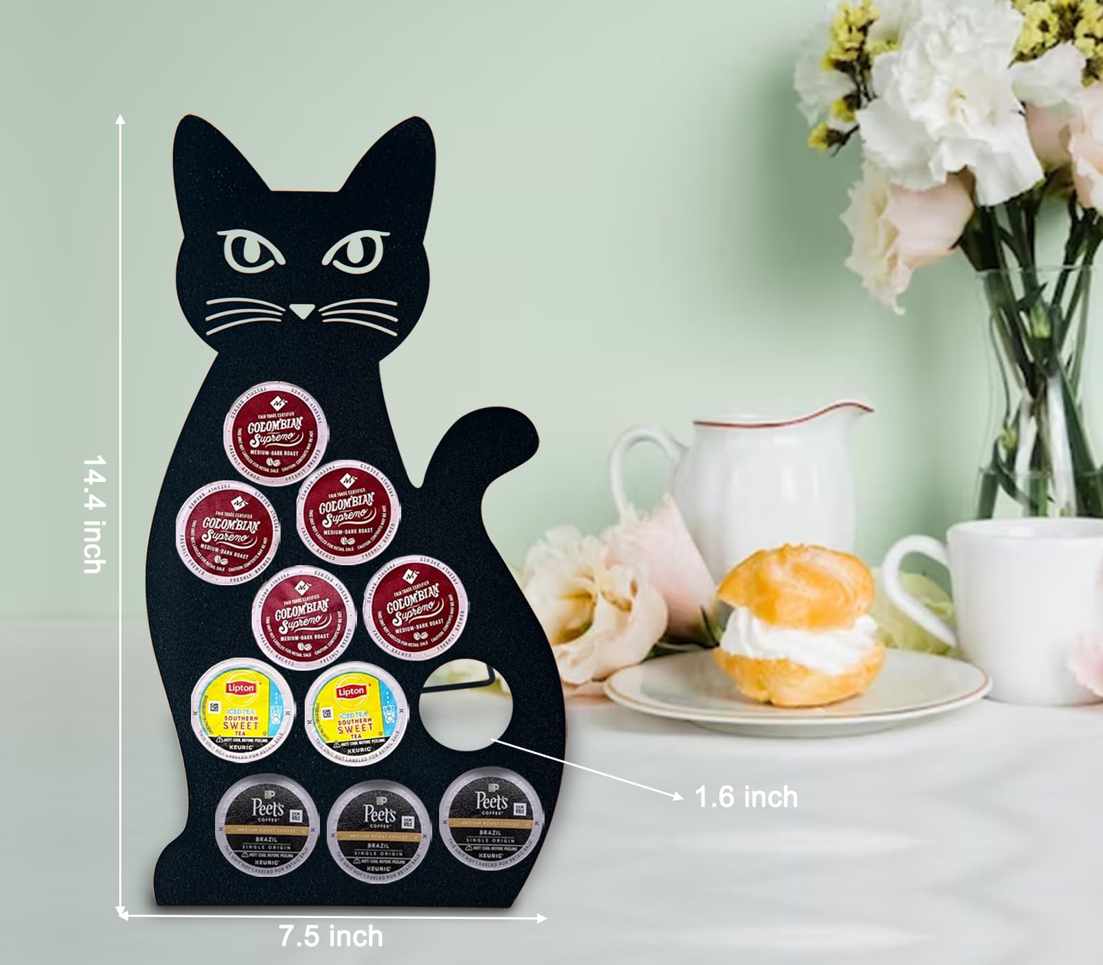 Easy to assemble dgudgu pod holder for countertop organization.