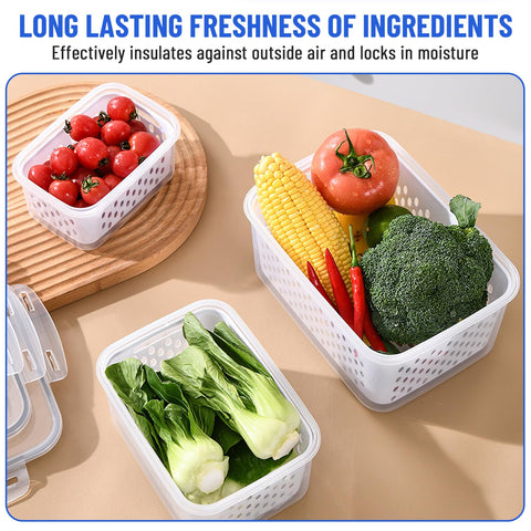 DharBnt rinse-and-drain colander lets you wash produce directly