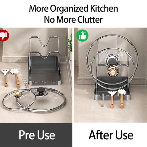Dhlxyzt two-size lid holder keeps lids tidy while you cook.