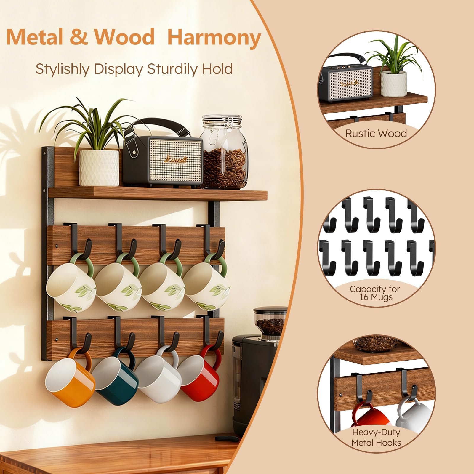 Dhmkfly versatile organizer for keys, hats, or jewelry near the entryway