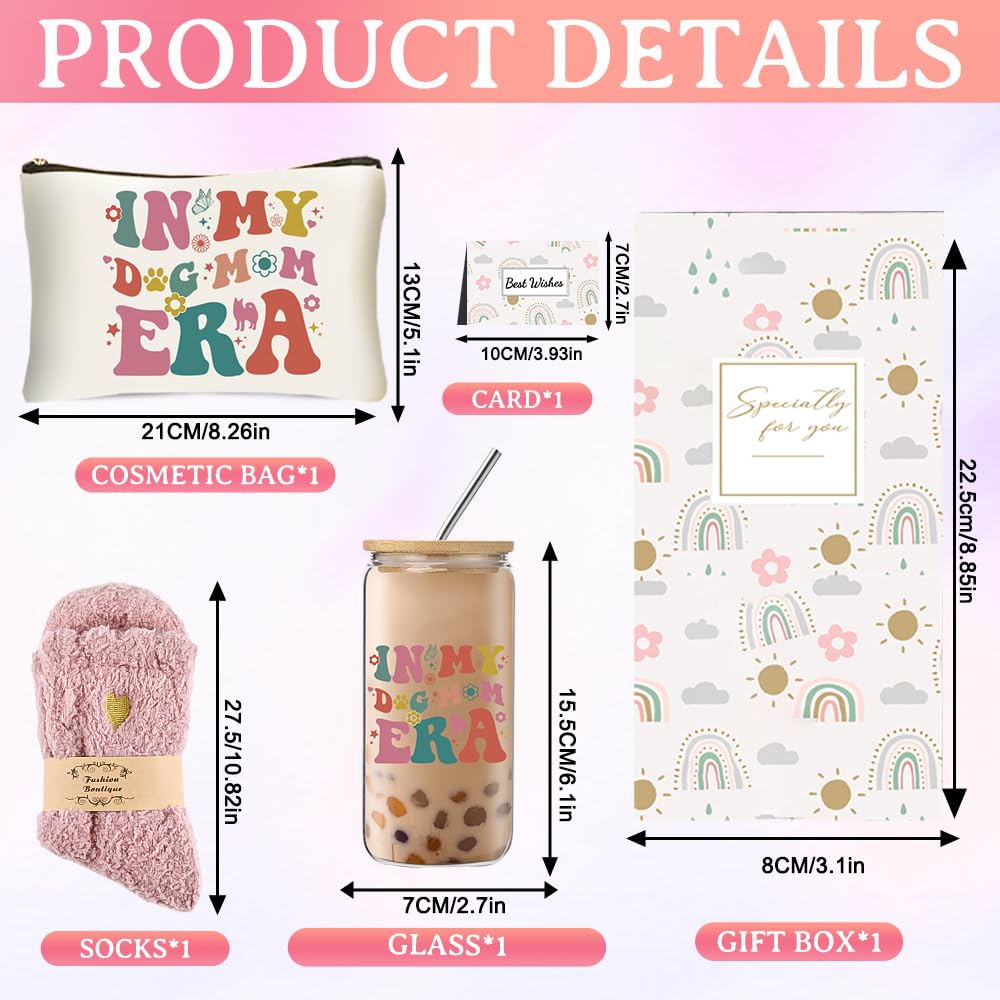 DHQH dog mom era makeup bag, travel-friendly and organized cosmetics