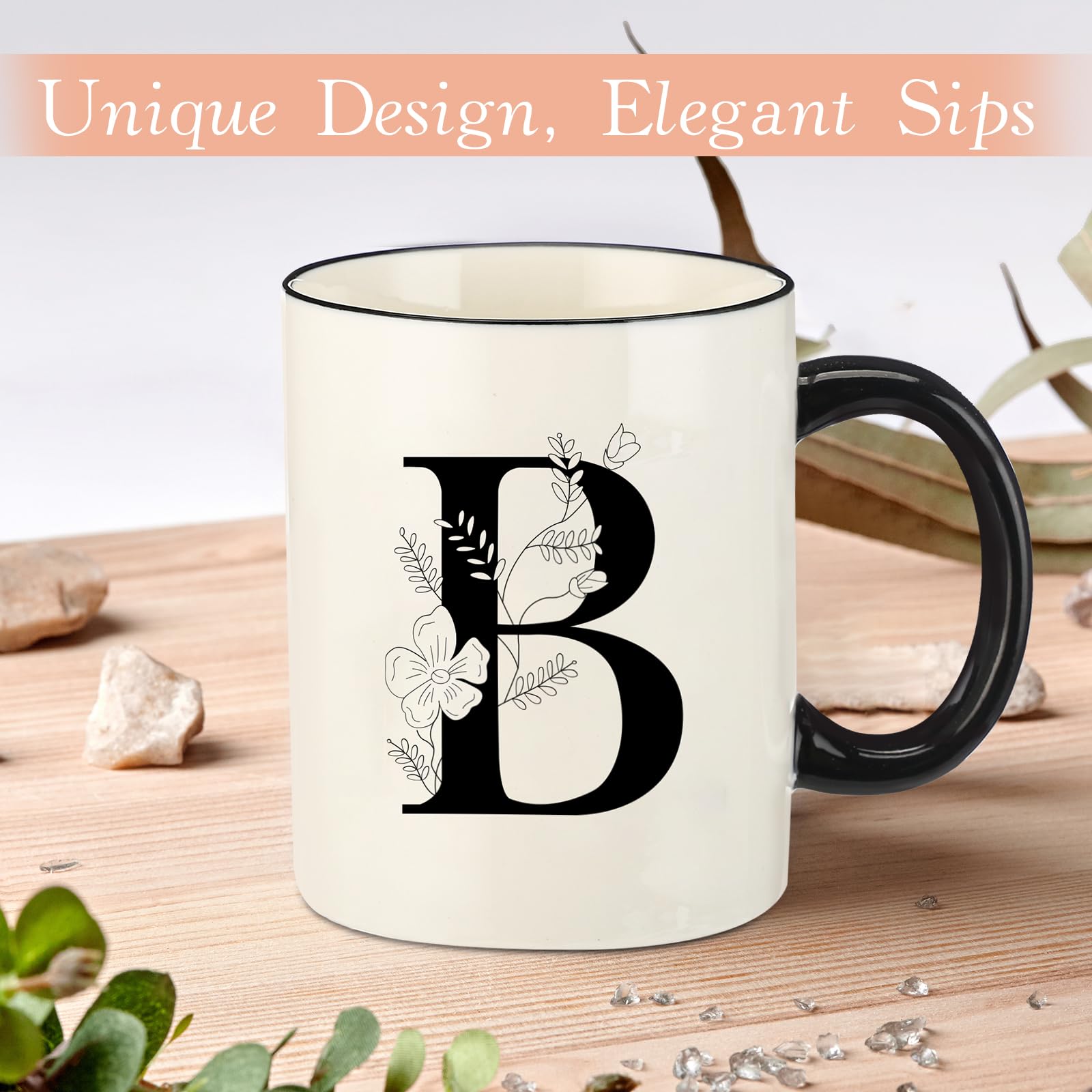 Close-up of DHQH white marble finish mug for elegant use