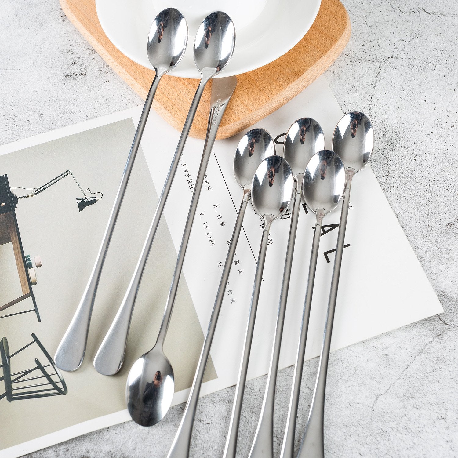 Dhrbsx dishwasher-safe spoons for quick cleanup after meals.