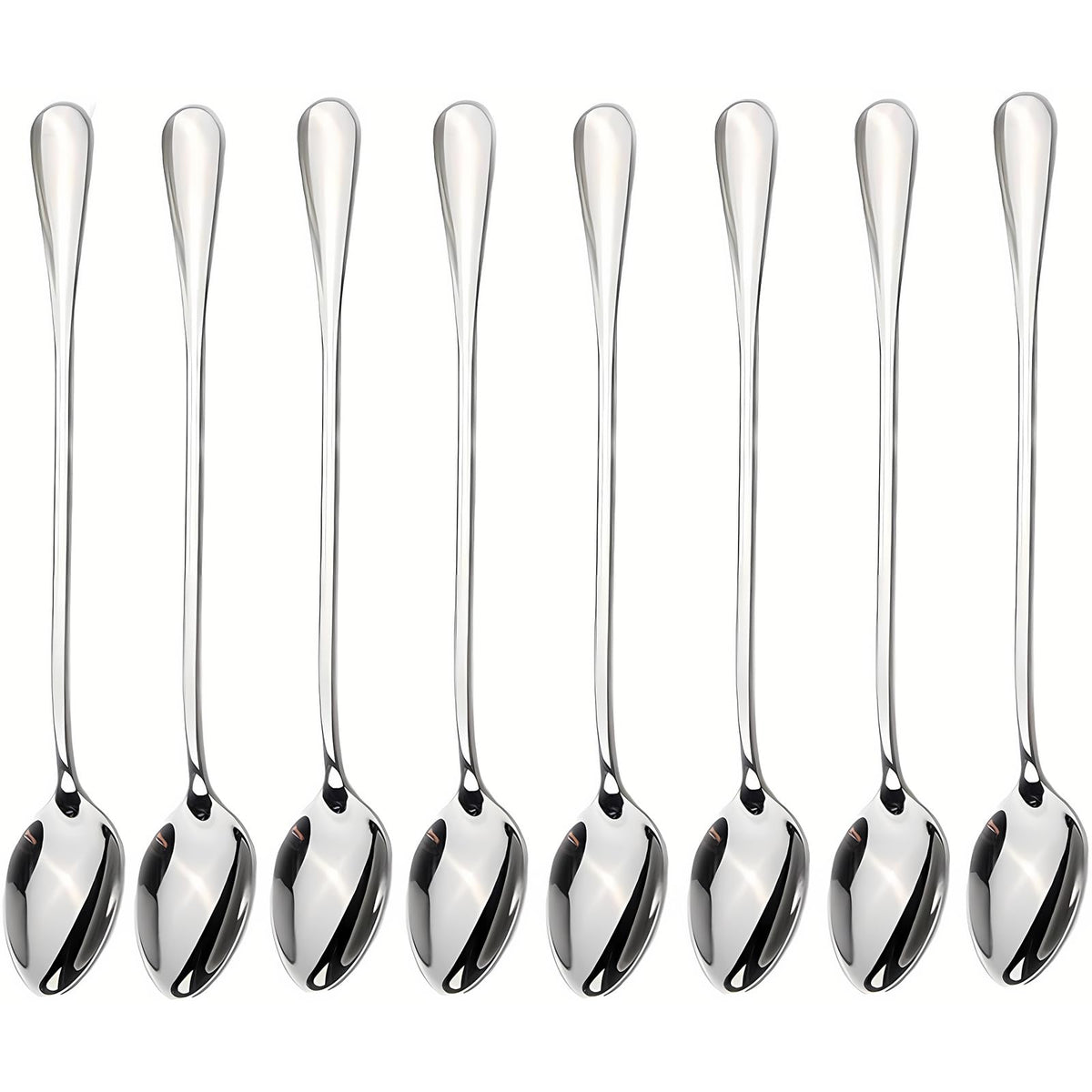 Dhrbsx long-handled ice tea spoon for easy stirring in tall glasses.