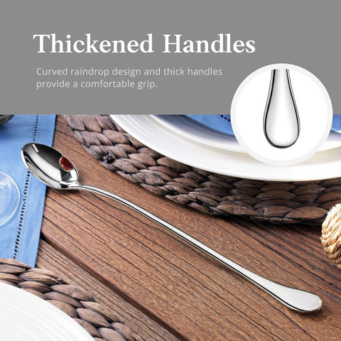 Dhrbsx stainless steel coffee spoons perfect for daily coffee prep.