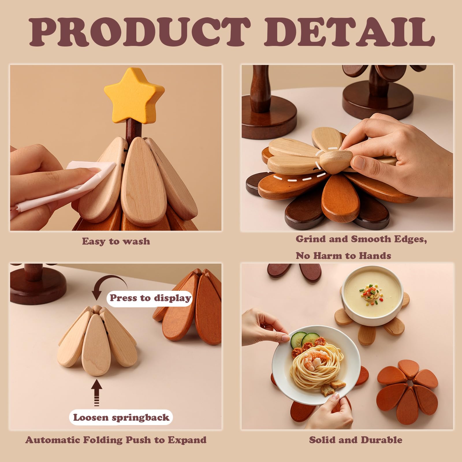 DHXGON storage-use mini Christmas-tree display keeps surfaces tidy between uses.