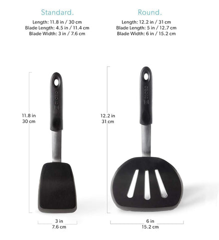 DI ORO 600°F heat-resistant spatula withstands high-heat cooking.