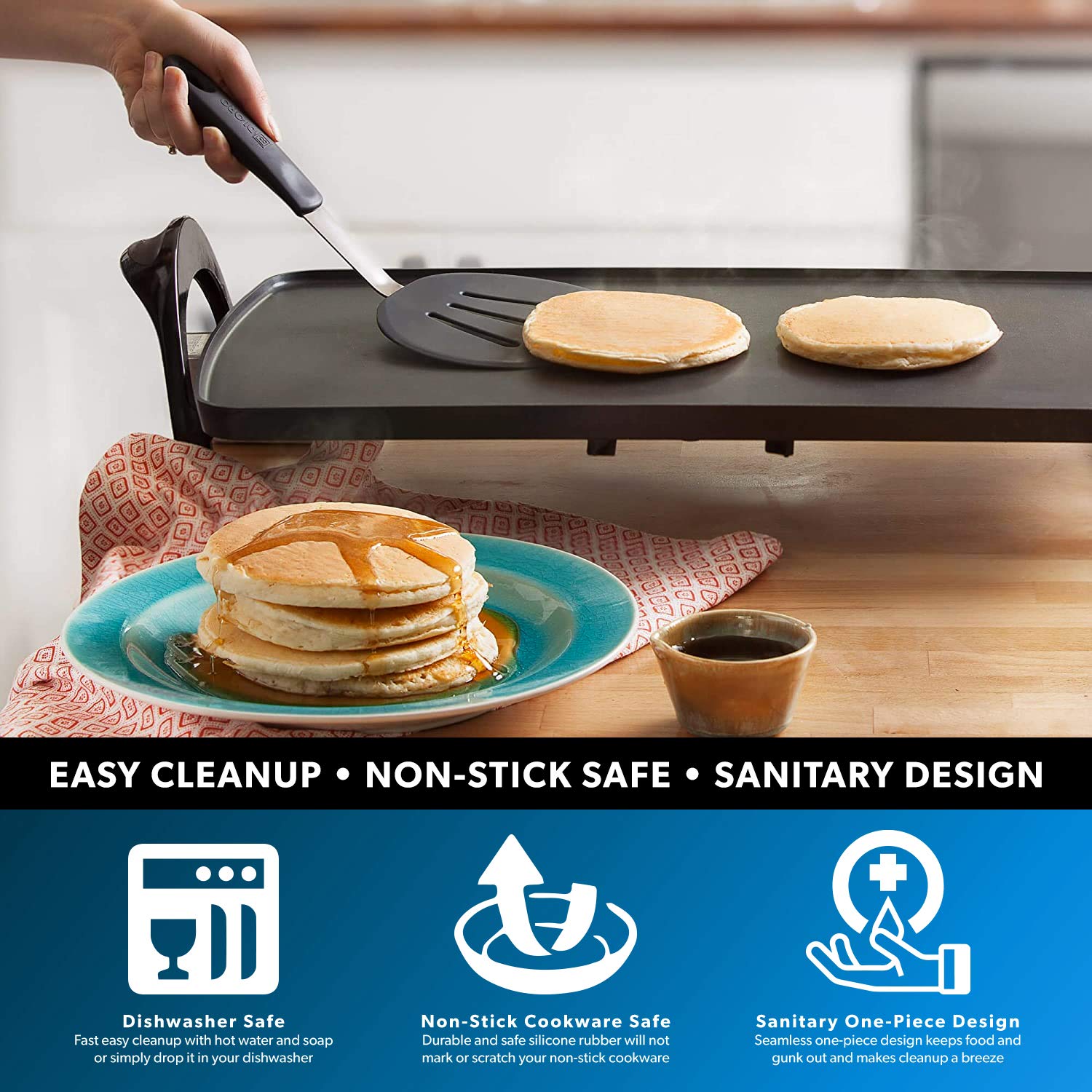 DI ORO Chef Series 2-piece set features two ergonomic spatulas.