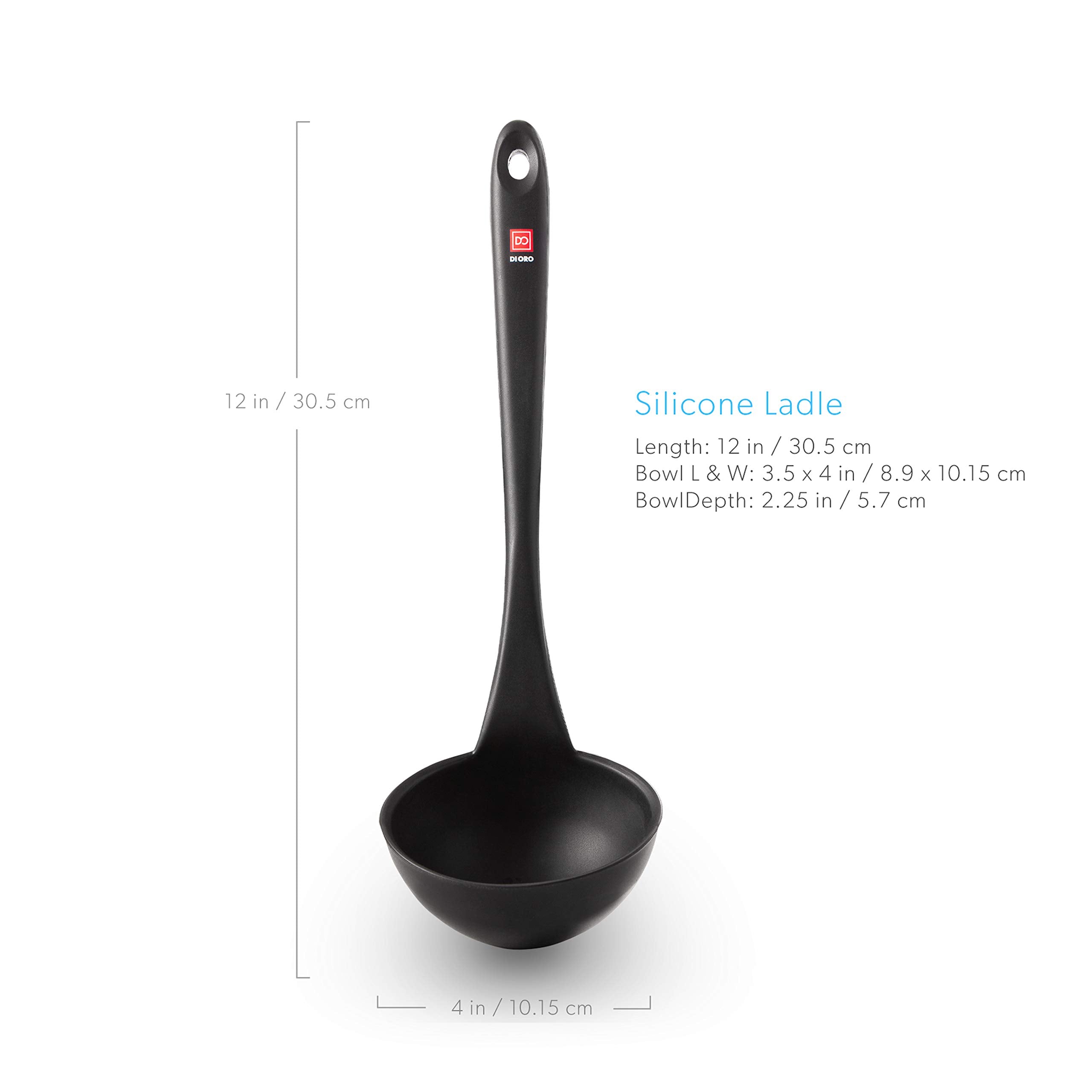 DI ORO Ladle safe with nonstick cookware to protect finishes
