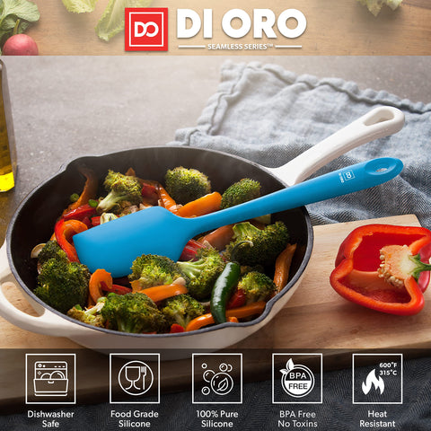 DI ORO BPA-free LFGB silicone spatula ideal for everyday cooking and safe contact.