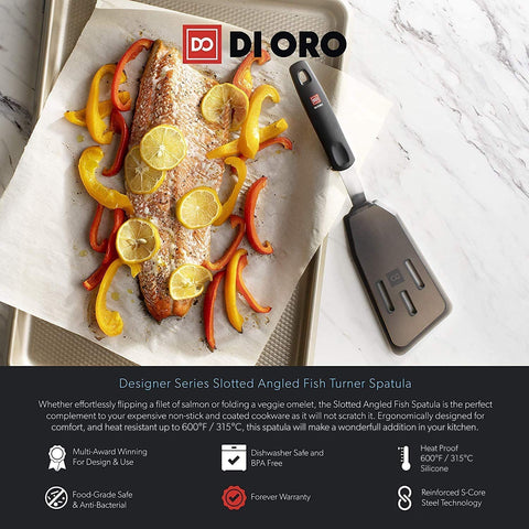 DI ORO Living BPA-free silicone spatula protects nonstick coatings