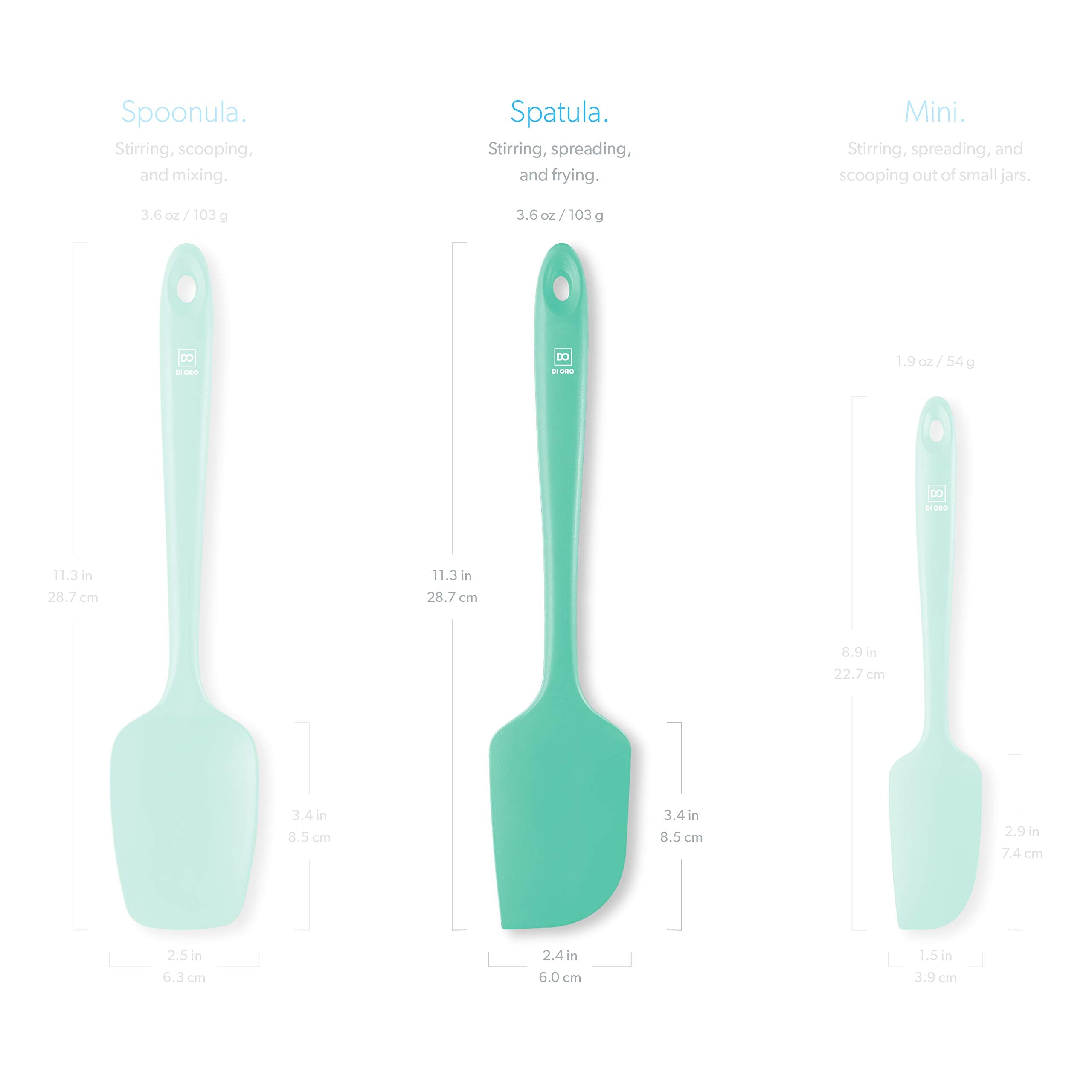DI ORO Living BPA-free silicone safe for nonstick cookware.