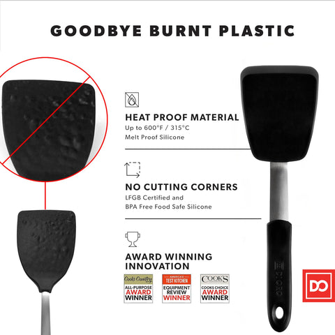 Di Oro Living ergonomic handle view emphasizes comfortable thumb grip.