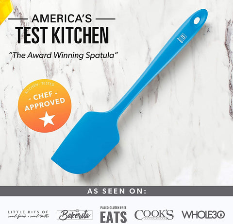 DI ORO coating-safe spatula works well with coated pans and dishwasher cleaning.
