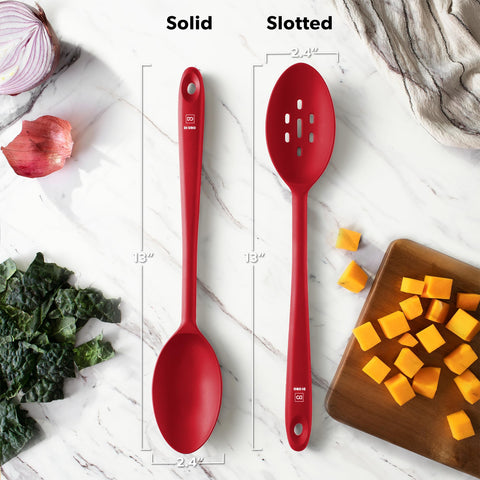 di Oro Living DIORO solid spoon for stirring and mixing with a stainless core