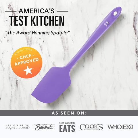 Dishwasher safe silicone spatula trio for quick, easy cleanup.