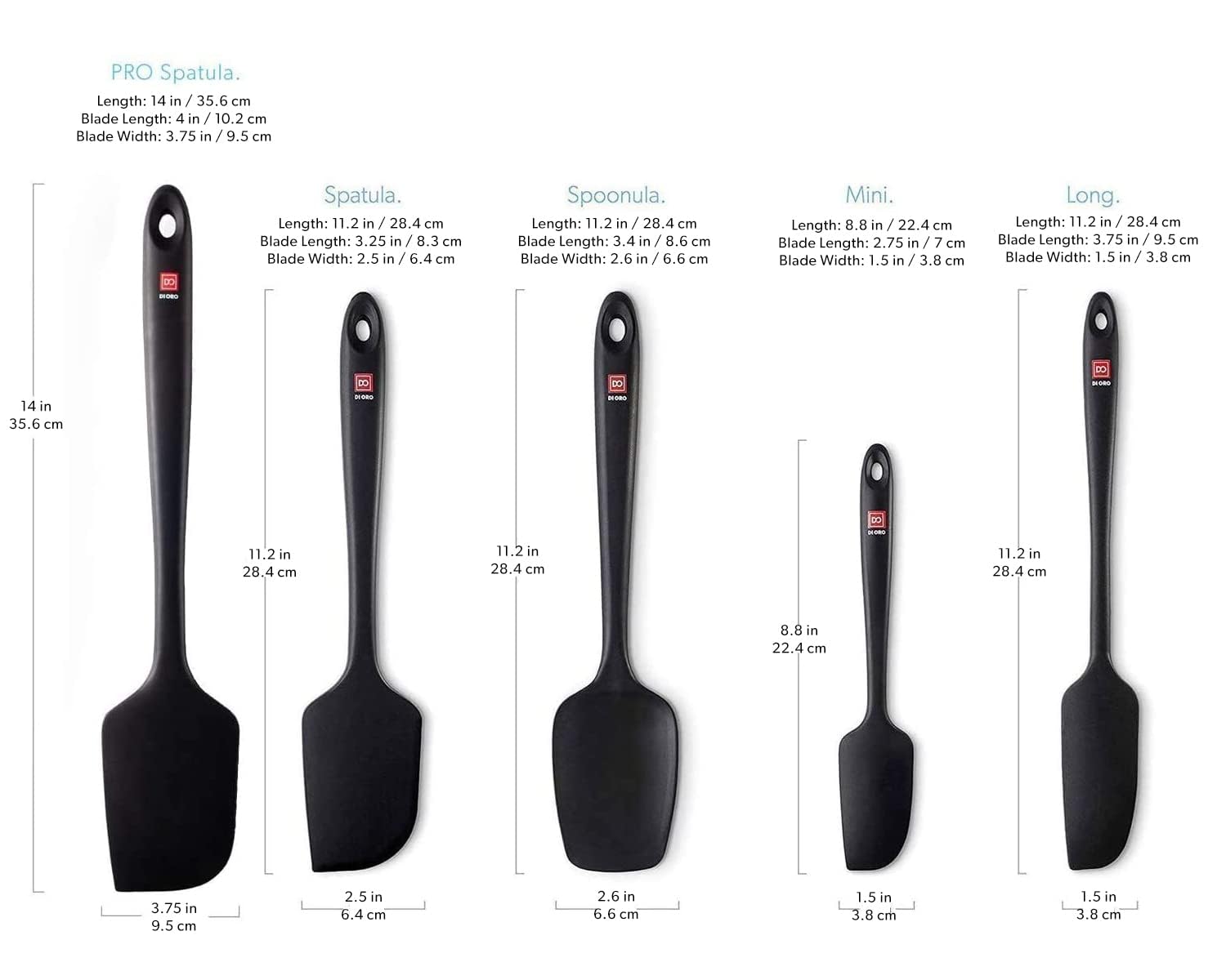 DI ORO dishwasher-safe spatula for easy cleanup after meals.