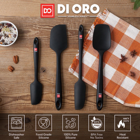 DI ORO Living heat-resistant spatula up to 600°F for high-heat cooking.