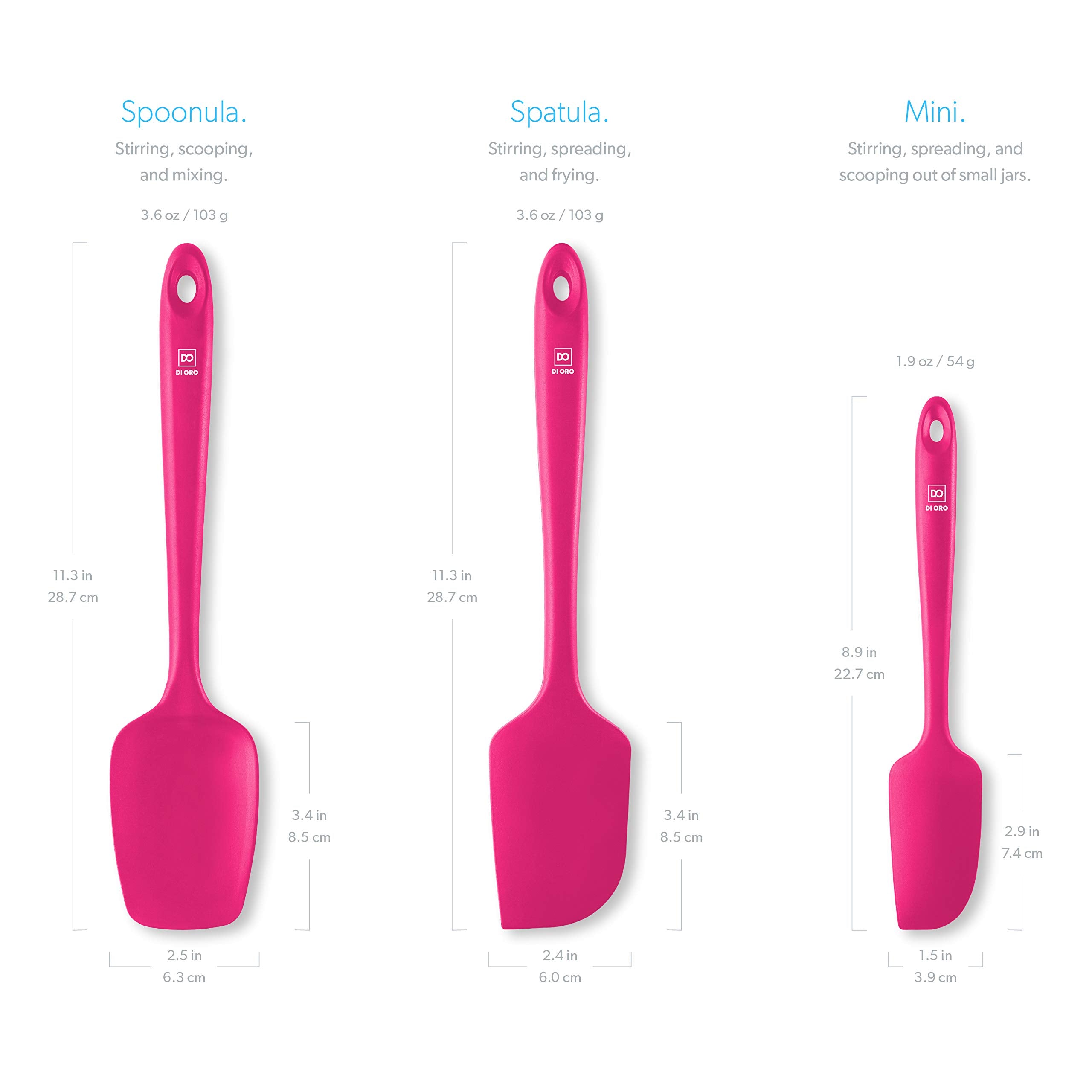 Ergonomic handle with velvety feel fits comfortably in hand during long cooking sessions.