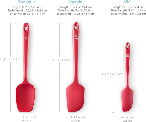 DI ORO Living silicone spatulas are safe for non-stick cookware.