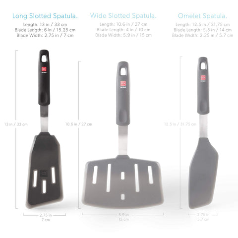 DI ORO Living nonstick cookware friendly spatula glides smoothly