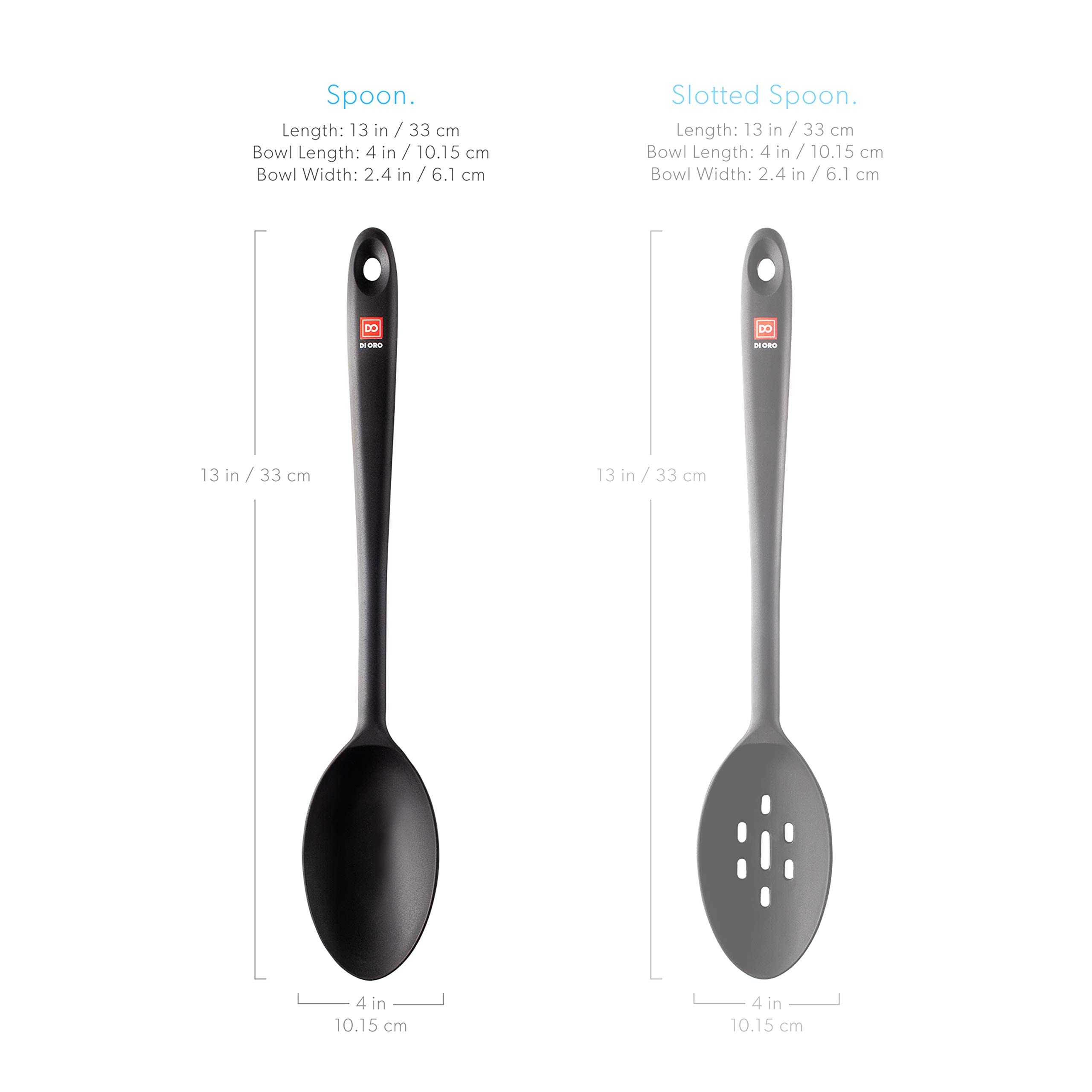 DI ORO Living dishwasher-safe spoon for quick cleanup.