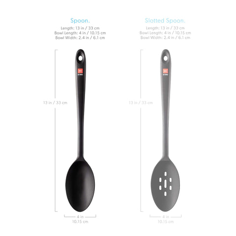DI ORO Living dishwasher-safe spoon for quick cleanup.